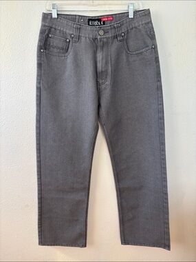 Kayden K Men's Straight Jeans — Slate Gray
